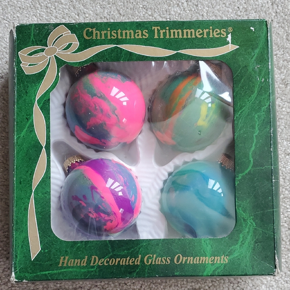 Hand Decorated Glass Ornaments - Bradford